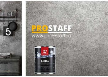 Adio plictisitorului tapet! Vezi ce decor spectaculos poti obtine folosind o vopsea decorativa de interior