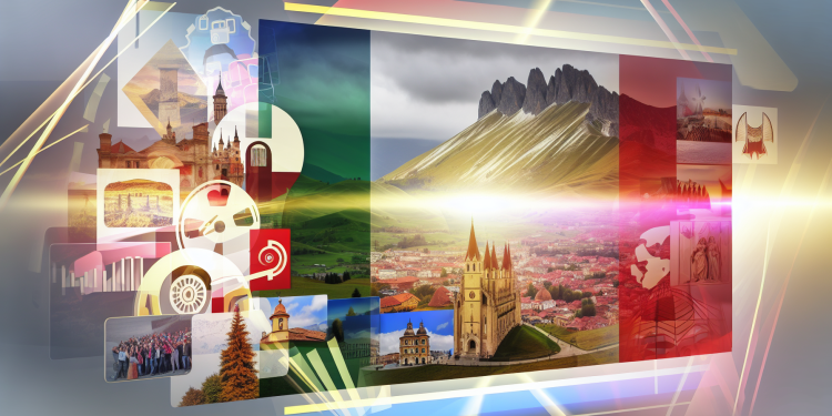 Pentru a crea o imagine sugestivă și captivantă care reflectă esența articolului menționat, te poți gândi la următoarele elemente vizuale: 1. **Panoramă Bacău:** În prim-plan, fotografia ar putea include o vedere panoramică a unui peisaj reprezentativ din județul Bacău, cum ar fi munții, dealurile sau o destinație turistică locală cunoscută. Acest lucru va oferi un context clar asupra locației. 2. **Elemente turistice iconice:** Include imagini cu atracții turistice semnificative din Bacău, cum ar fi monumente istorice, biserici tradiționale, parcuri naturale sau festivaluri locale. Aceste elemente ar putea fi prezentate ca mici inserții sau colaje suprapuse pe imaginea principală. 3. **Steagul Italiei:** Integrează discret steagul Italiei, fie ca un fundal parțial transparent, fie ca un element grafic, simbolizând participarea la târgul de turism din Italia. 4. **Elemente de design moderne:** Stilizează imaginea folosind elemente grafice elegante, cum ar fi linii diagonale sau un filtru de culoare caldă, care să dea un sentiment de modernitate și profesionalism. 5. **Turism și călătorii:** Poți adăuga simboluri asociate cu turismul, cum ar fi o busolă, un aparat foto sau o valiză, sugerând tema călătoriei și explorării. 6. **Târg de turism:** Imaginea poate include și o reprezentare abstractă a unui târg de turism, cum ar fi standuri animate, mulțimi de oameni interesați sau hărți ilustrative ale regiunii. 7. **Text sugestiv:** În partea inferioară a imaginii, integrează un text, cum ar fi "Descoperă frumusețile Bacăului la cel mai important târg de turism din Italia!", pentru a transmite mesajul principal al articolelor. Combinarea acestor elemente va crea o imagine widescreen captivantă și informativă, ce transmite esența promovării județului Bacău la târgul de turism din Italia.