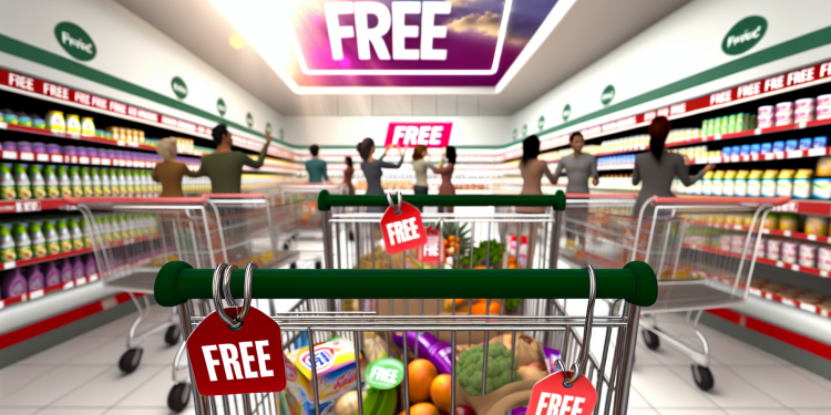 Pentru a crea o imagine realistă și sugestivă ce reflectă esența articolului despre campania Kaufland de a răsplăti clienții cu produse gratuite, imaginea ar trebui să includă următoarele elemente: 1. **Fundal - Kaufland**: Alegeți un fundal care să reprezinte un magazin Kaufland, cu logo-ul bine vizibil pentru identificare instantanee. Poate fi o imagine a fațadei magazinului sau a unei secțiuni din interior, cum ar fi zona de produse proaspete, sugestivă pentru varietatea ofertei. 2. **Elemente centrale - Produse**: În centrul imaginii, includeți coșuri de cumpărături pline cu produse alimentare și de uz casnic. Asigurați-vă că produse diverse, precum fructe, legume, lactate și produse de uz zilnic sunt vizibile, simbolizând gama largă de produse oferite gratuit. 3. **Interacțiunea**: Încorporați imagini cu oameni fericiți care primesc sau ridică produse, astfel încât să fie clar că aceste articole sunt oferite gratuit. Persoanele ar trebui să aibă o expresie de mulțumire și surpriză plăcută. 4. **Etichete și simboluri**: Adăugați etichete vizibile pe câteva produse sau coșuri cu inscripția „Gratuit” în culori atrăgătoare (de exemplu, roșu sau verde), pentru a sublinia conceptul de oferire gratuită. 5. **Elemente de design - Widescreen**: Utilizați un format widescreen pentru a asigura o compoziție echilibrată, permițând un spațiu liber pe stânga sau dreapta pentru eventuale logo-uri sau mesaje adăugate ulterior. 6. **Culori și iluminare**: Folosiți iluminare caldă și culori vii pentru a crea un aspect primitor și pozitiv, reflectând astfel sentimentul de generozitate și apreciere. În această compoziție, imaginea transmite clar mesajul principal al articolului, punând accent pe inițiativa pozitivă a Kaufland de a oferit gratuit diverse produse și de a răsplăti fidelitatea clienților săi.