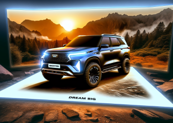 Pentru a crea o imagine realistă și captivantă care reflectă esența articolului despre Dacia Bigster, poți urma aceste sugestii: 1. **Focalizare pe SUV-ul Dacia Bigster**: - Imaginează-ți SUV-ul în centrul compoziției, surprins într-un mediu natural care reflectă robustetea sa. Designul său ar trebui evidențiat, incluzând elemente distinctive precum silueta masivă și liniile moderne. 2. **Fundal Natural și Sălbatic**: - Plasează SUV-ul Bigster într-un peisaj montan sau deasă pădure, sugerând aventură și capacitatea de a cuceri terenuri variate. Acest fundal va sublinia mesajul "Dream Big". 3. **Elemente de Design Modern și Inovator**: - Utilizează lumini LED și alte caracteristici de design futurist al mașinii pentru a reflecta avansul tehnologic și modernitatea Bigster. 4. **Slogan Sugestiv**: - Integrează sloganul „Dream Big” într-un mod discret dar vizibil, folosind un font modern și elegant. Acesta ar putea fi poziționat pe partea inferioară sau superioară a imaginii. 5. **Perspectivă Widescreen**: - Utilizează formatul widescreen 16:9 pentru a maximiza impactul vizual și a oferi un sentiment de deschidere și libertate. 6. **Atmosferă și Iluminare**: - Alege o lumină de apus sau răsărit pentru a adăuga dramatism și un efect cald imaginii, subliniind și mai mult caracterul visător și inspirator al SUV-ului. Prin combinarea acestor elemente, vei putea crea o compoziție vizuală care să reflecte esența și mesajul principal al articolului despre Dacia Bigster.