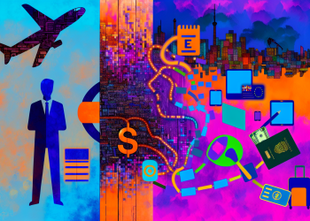 Pentru a crea o imagine realistă și sugestivă bazată pe titlul "Uită de Schengen! Putem intra mult mai ieftin în spațiul Shenzen", vă recomand următoarea compoziție: 1. **Fundal**: Divizați imaginea în două zone distincte, dar conectate vizual. În stânga, o reprezentare simbolică a frontierelor UE, cu un semn de stop mare și elemente asociate călătoriei tradiționale (pașapoarte, vize). În dreapta, un peisaj modern și tehnologic care sugerează Shenzhen, cu zgârie-nori futuristici și un ton vibrant de culori care reflectă prosperitatea și inovația. 2. **Elemente de contrast**: Plasați un avion stilizat sau o potecă bright (luminoasă) care face legătura între cele două părți ale imaginii, simbolizând tranziția de la restricții la acces ușor. Adăugați simboluri legate de costuri reduse, cum ar fi bancnote sau simboluri de reduceri (etichete de preț). 3. **Personaje**: În stânga, o siluetă îmbrăcată formal, simbolizând birocrația și formalitățile. În dreapta, un călător relaxat cu un smartphone sau un card de acces, sugerând simplitatea și accesibilitatea. 4. **Culori și atmosferă**: Folosiți culori mai întunecate, precum albastru și gri pe partea stângă pentru a conferi o senzație de rigiditate și formalitate, în timp ce partea dreaptă ar trebui să fie mult mai luminoasă și colorată, cu tonuri de verde și portocaliu care să reflecte dinamismul și oportunitățile. 5. **Textul și titlurile**: Includeți în compoziție o variantă stilizată a titlului articolului, integrată armonios în partea de sus sau de jos a imaginii, folosind un font elegant, dar ușor de citit. Această compoziție ar trebui să transmită ideea principală a articolului printr-o abordare vizuală atractivă și clară, subliniind contrastul și avantajele oferite de Shenzhen în raport cu Schengen.